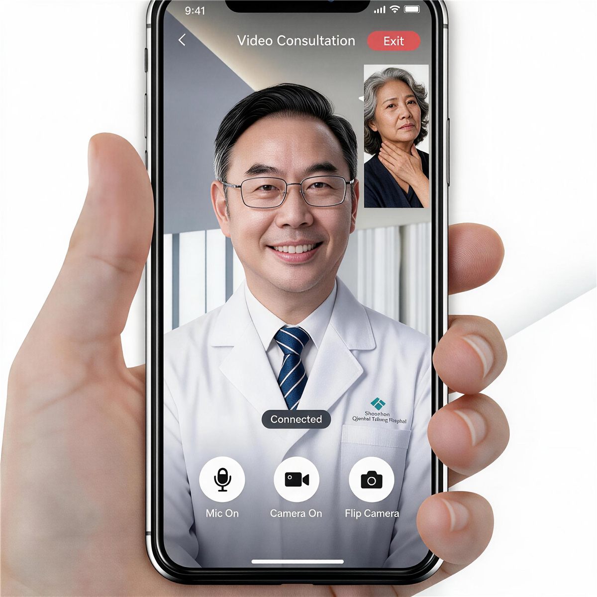 Alur konsultasi video jarak jauh